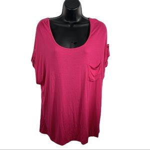 size 3x Zenobia pink blouse